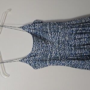 Hunter Bell NYC Naomi Dress in Terrazzo Leopard Midi Size 6 Womens Spaghetti